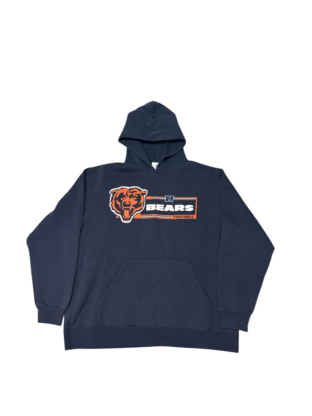 Chicago Bears Hoodie Sweatshirt Mens Large Navy Blue NFL Football Team Apparel